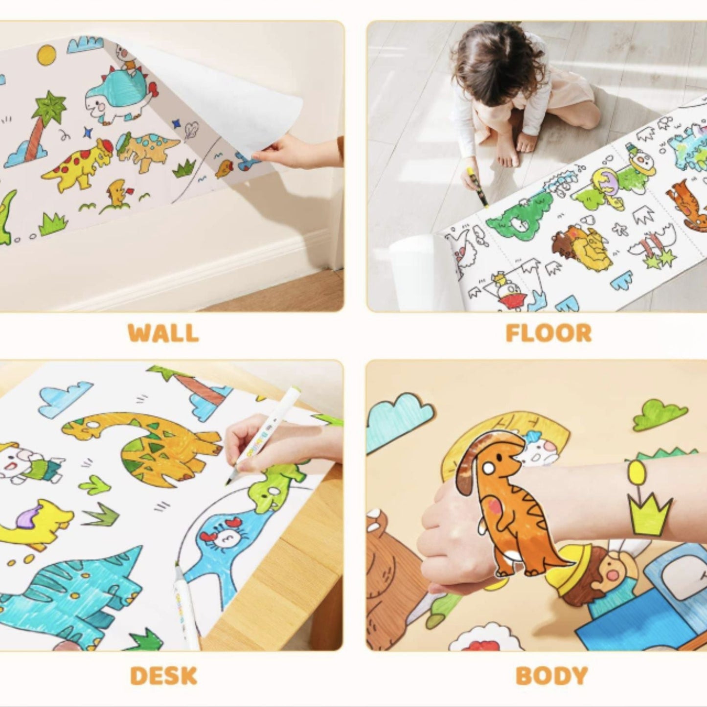 DIY Painting Drawing Paper Roll
