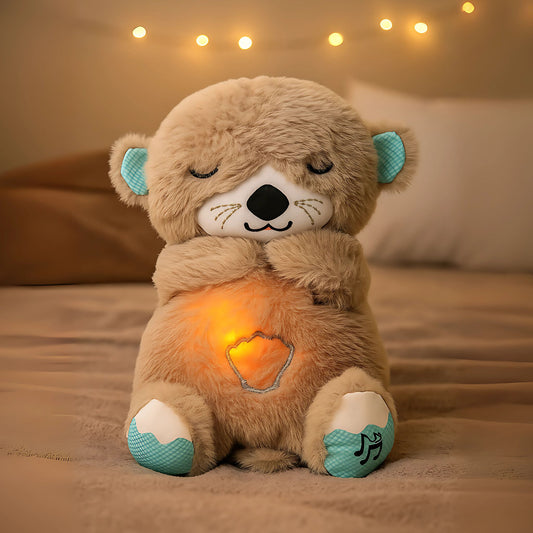 Breathing Teddy Bear with Soothing Music, Comfort Plush