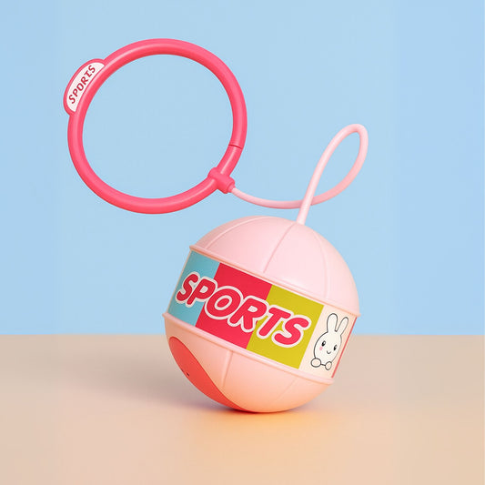 Skip Ball, Portable Foldable Colorful Flash Wheel Swing Ball, Kids Toys